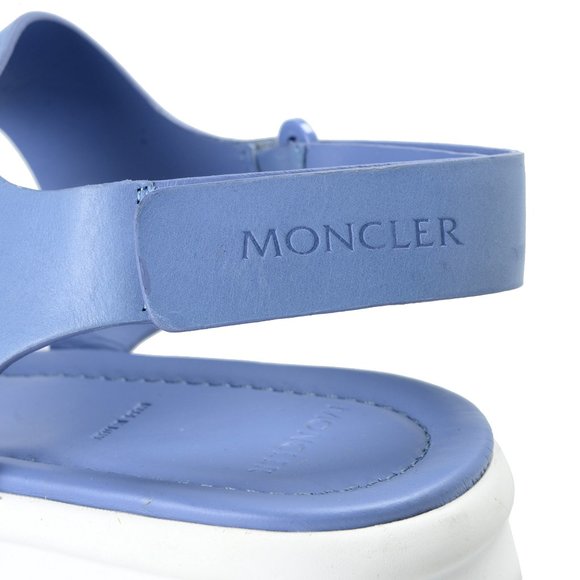 Moncler Women's Light Purple Leather Sandals Shoes - Picture 7 of 8